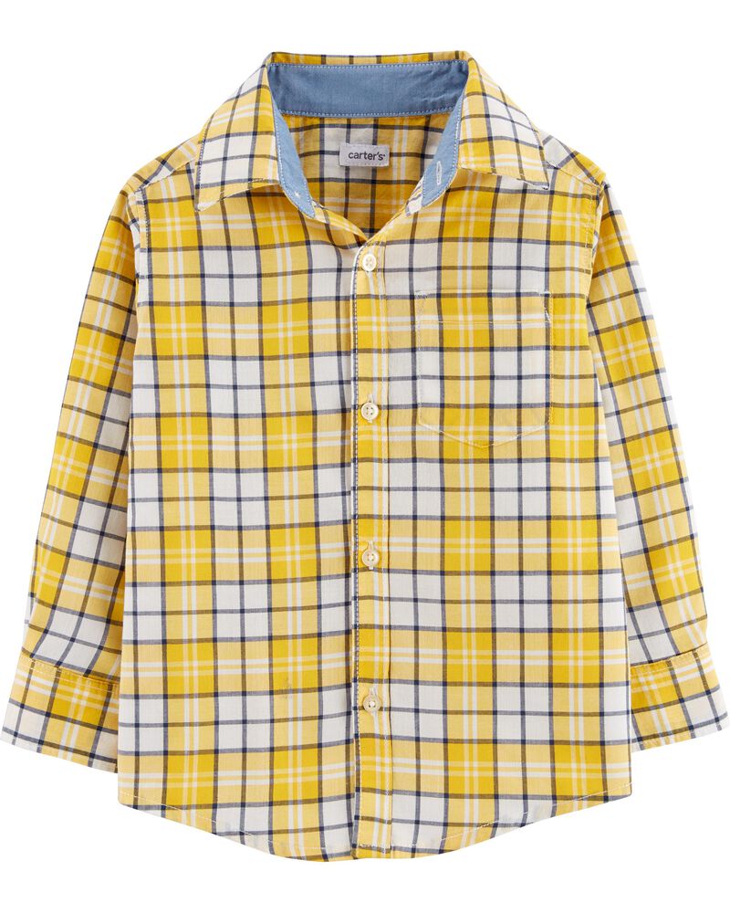 Plaid Button-Front Shirt | carters.com