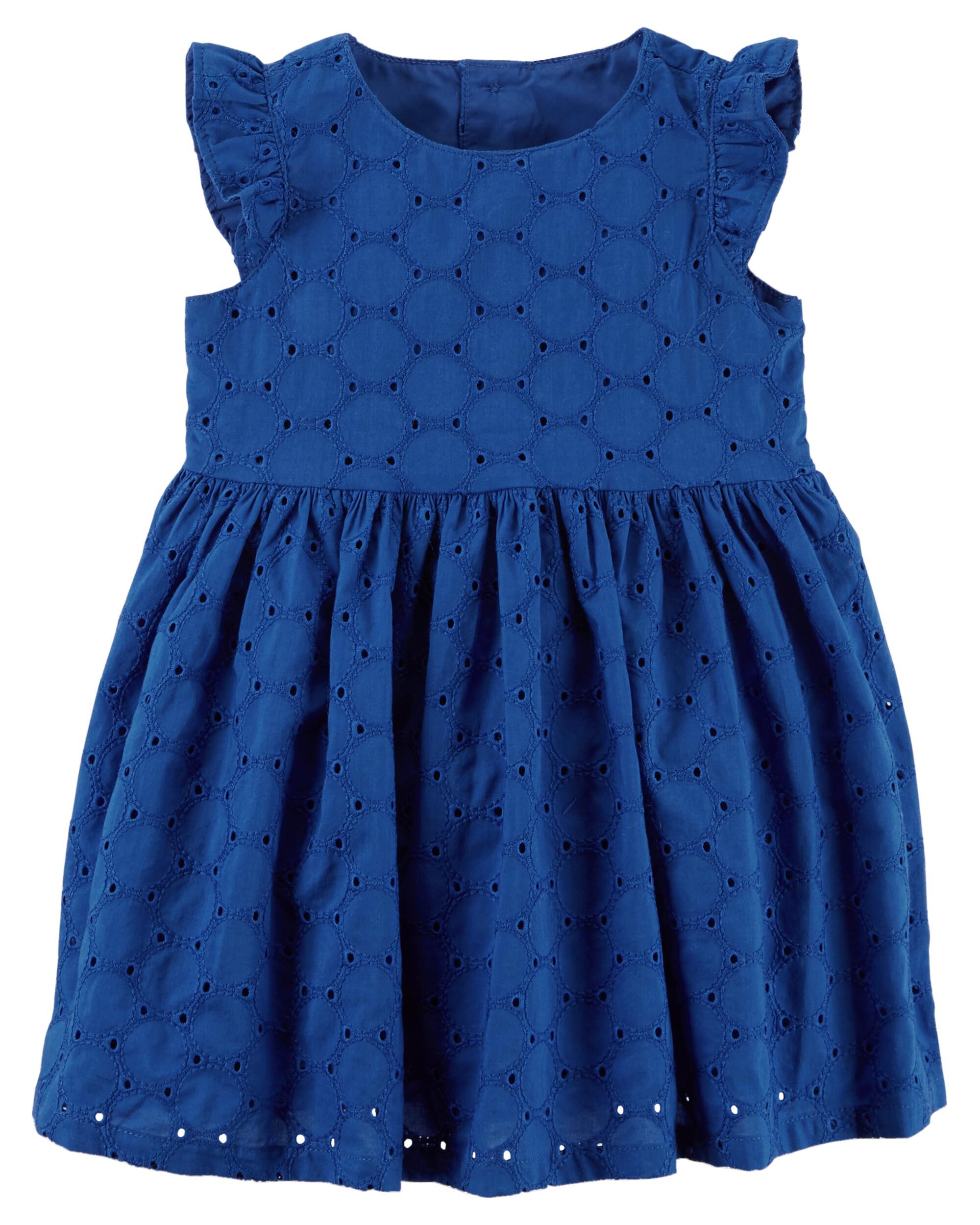 baby blue eyelet dress