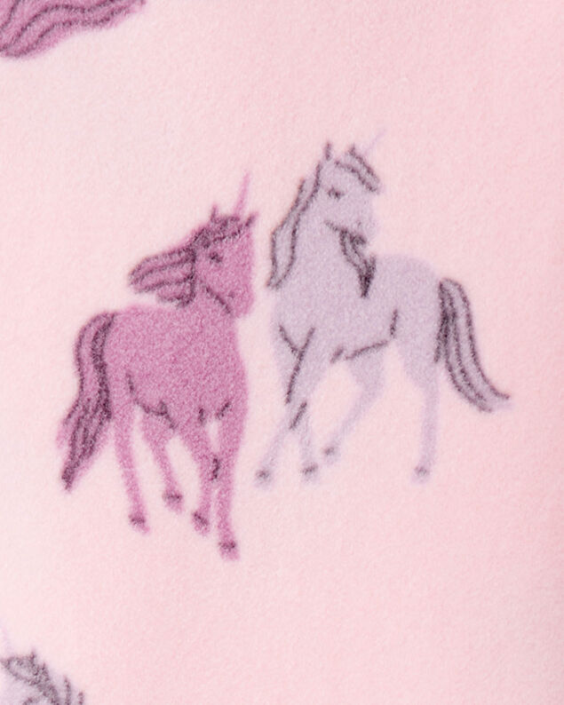 Product image 2 of Girls Unicorn Fleece Loose Fit Night Gown - Pink