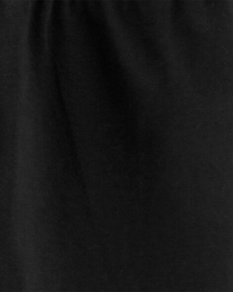 Product image 3 of Kid 2-Pack Black & Navy Cotton Stretch Leggings