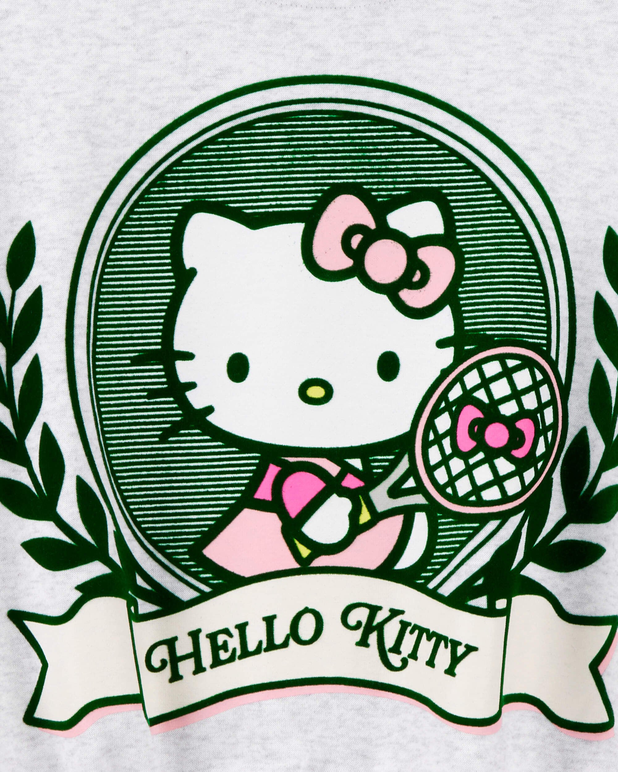 Girls Hello Kitty® Long-Sleeve Pullover Sweatshirt - Grey