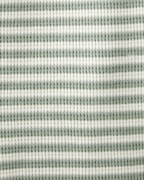Product image 3 of Baby Organic Cotton Waffle Knit Romper in Stripes