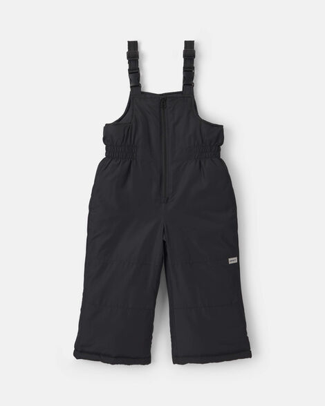toddler overall snowsuit bib - black