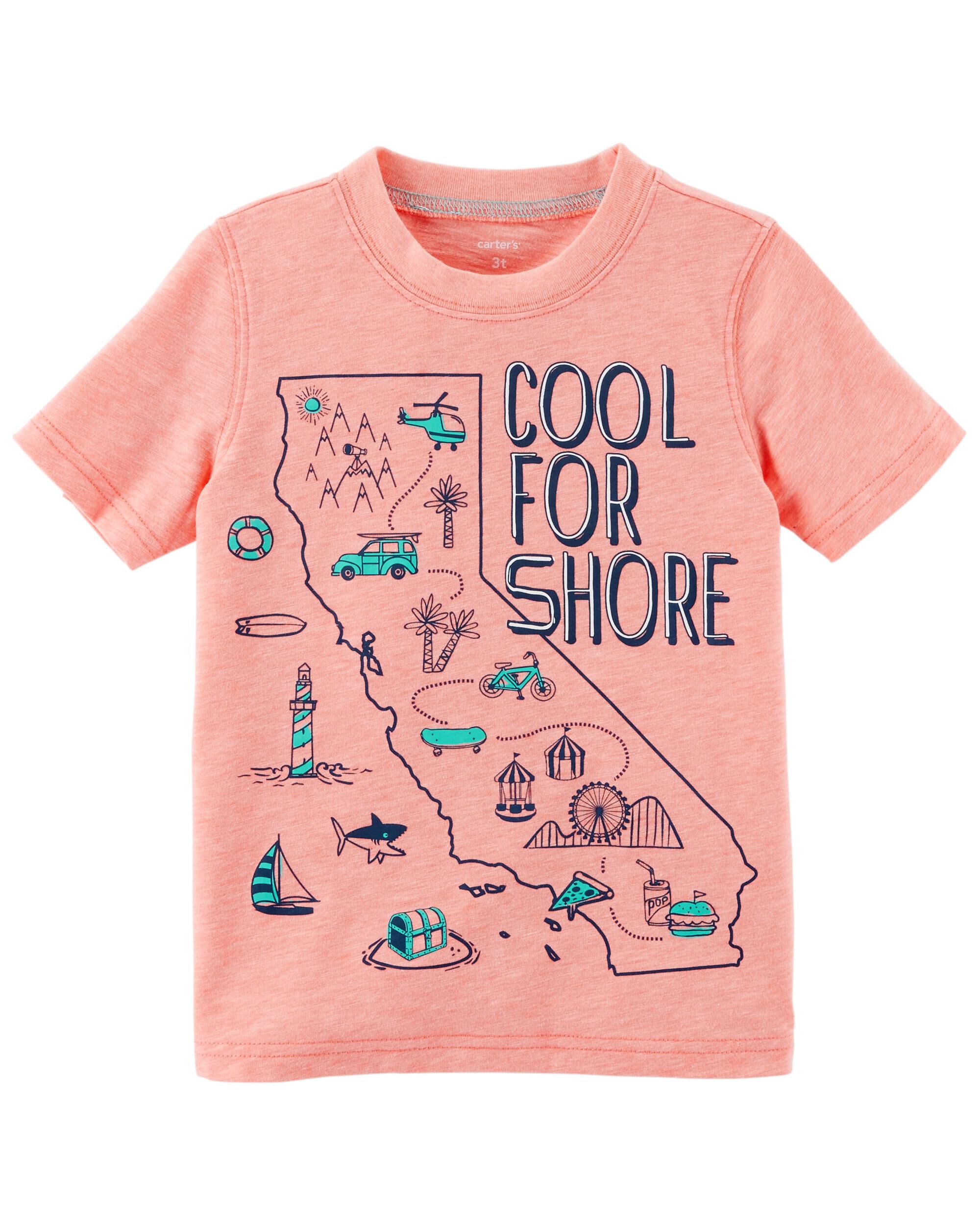 Neon cool for shore jersey tee