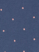 Navy - Baby 2-Piece Polka Dot Peplum Thermal Bodysuit Pant Set, Selected
