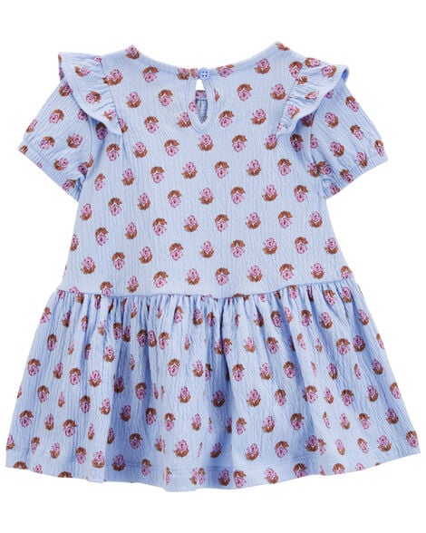 Product image 2 of Baby Floral Crinkle Jersey Dress