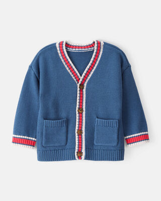 Product image 1 of Baby Boy Long-Sleeve Cardigan - Navy