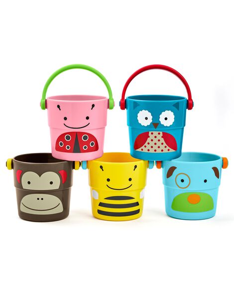  Product image 1 of ZOO® Stack & Pour Buckets Baby Bath Toy