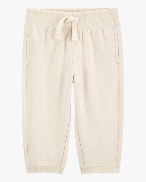  Product image 1 of Baby Pull-On French Terry Joggers - Cream