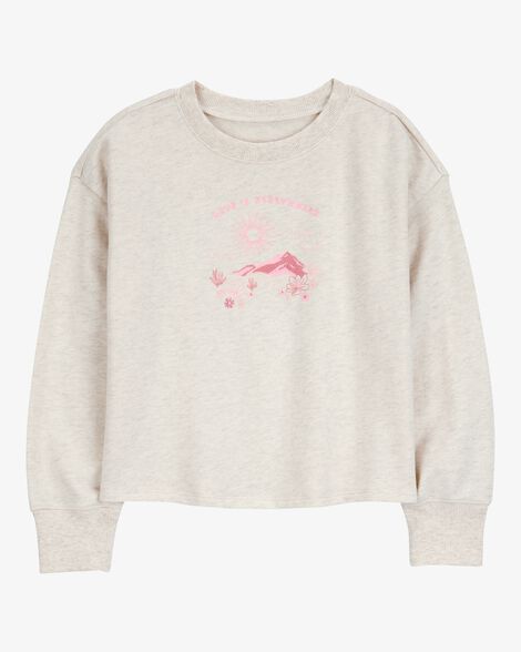  Product image 1 of Kid Mountain -Top French Terry Pullover - Cream