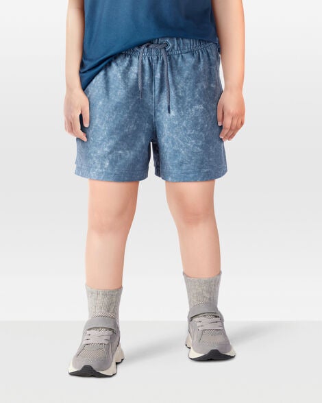  Product image 2 of Toddler Solid Pull-On Knit Shorts - Blue