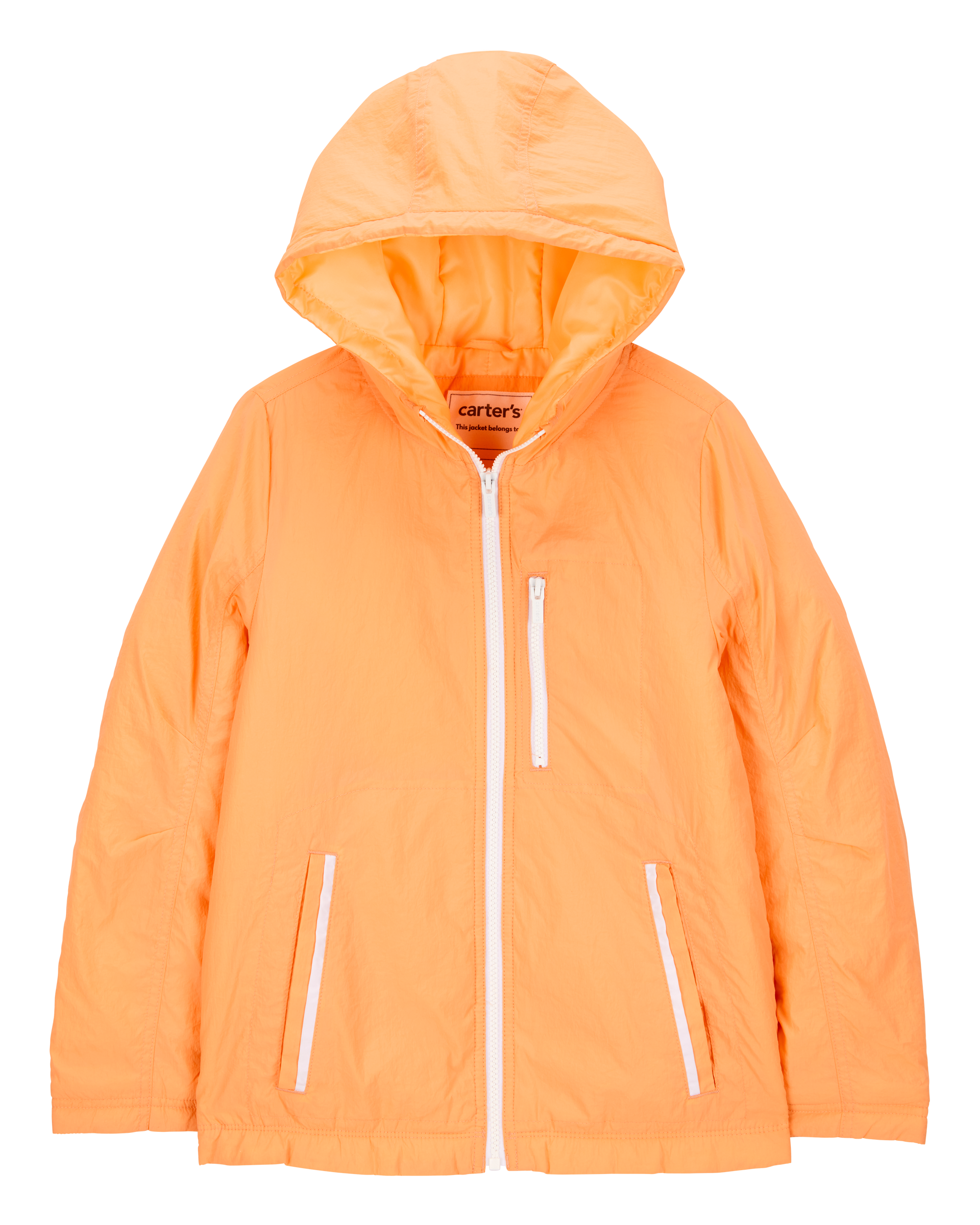 Girls Midweight Athletic Jacket - Orange