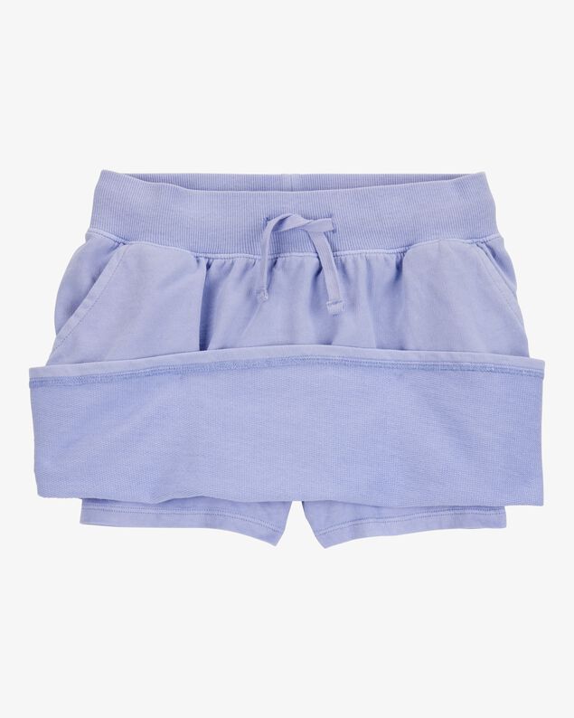 Product image 2 of Kid Active Drawstring French Terry Skort - Purple