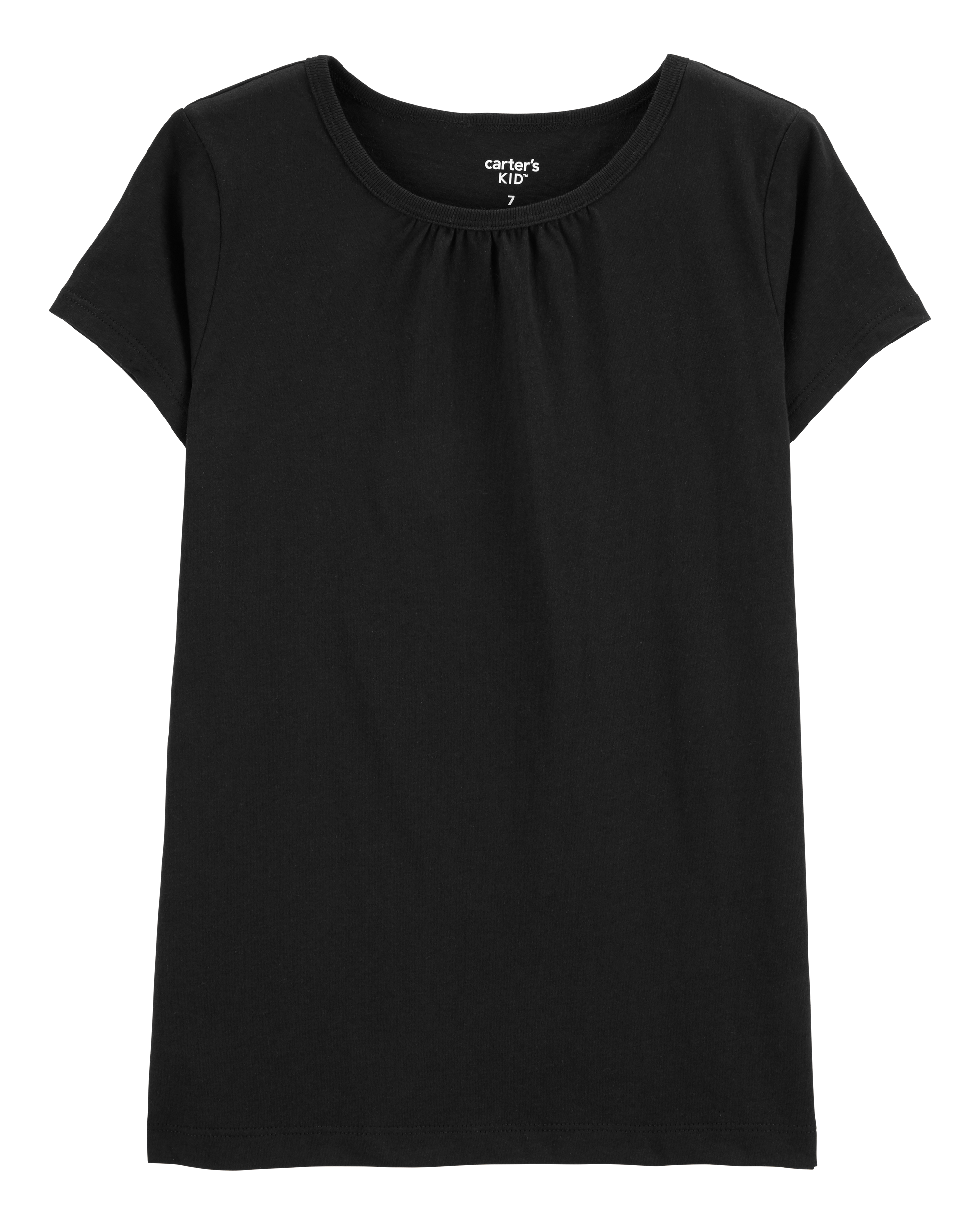 Girls Cotton Tee - Black