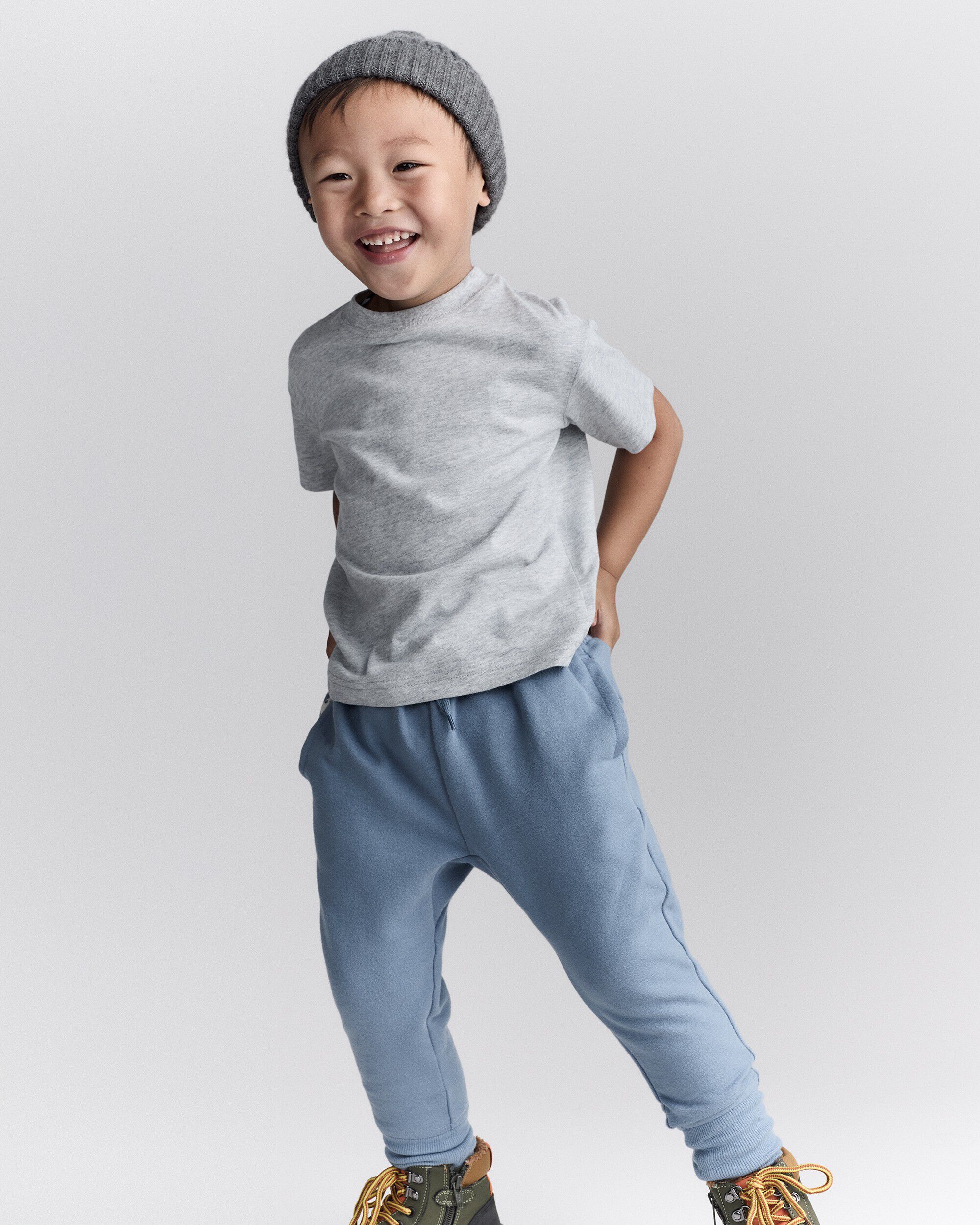 Otter Avenue Toddler Boys Neutral City Park Jogger Pant - Blue 4T Something Blue 16$