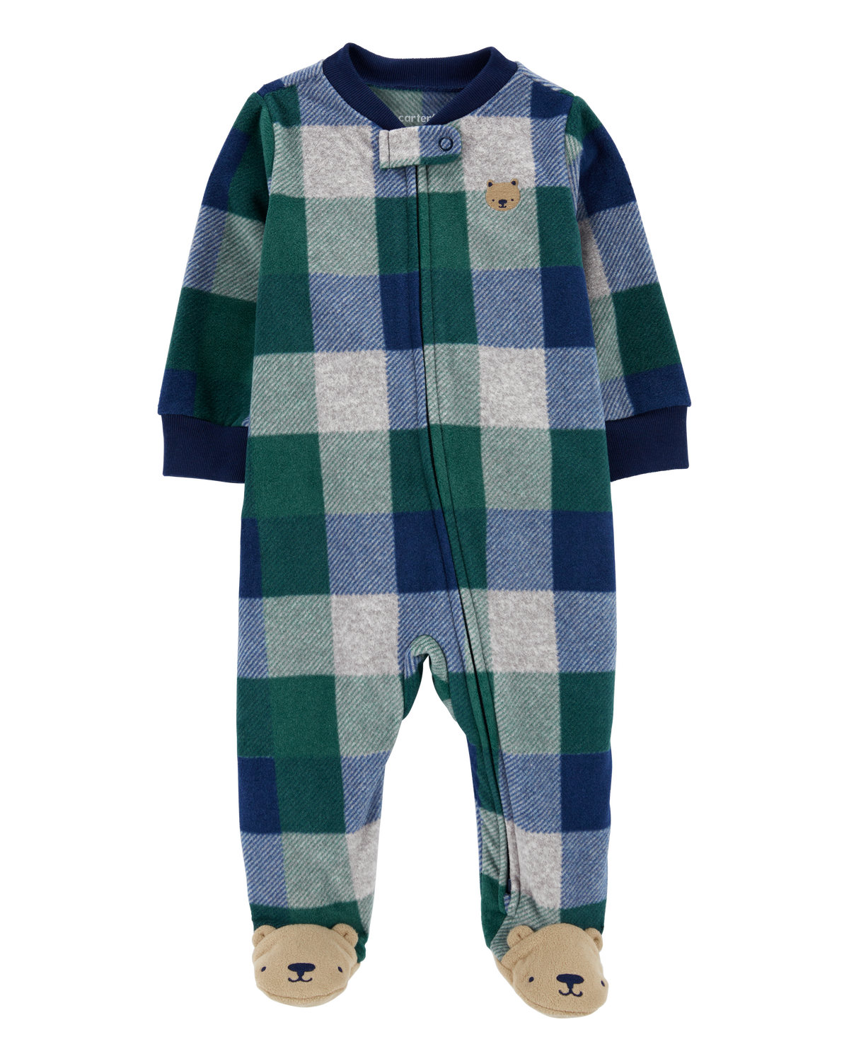 Carter's bear fleece jumpsuit new arrivals