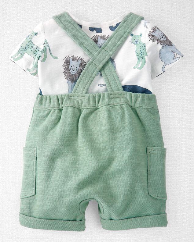 Product image 2 of Baby 2-Piece Organic Cotton Shortall Set