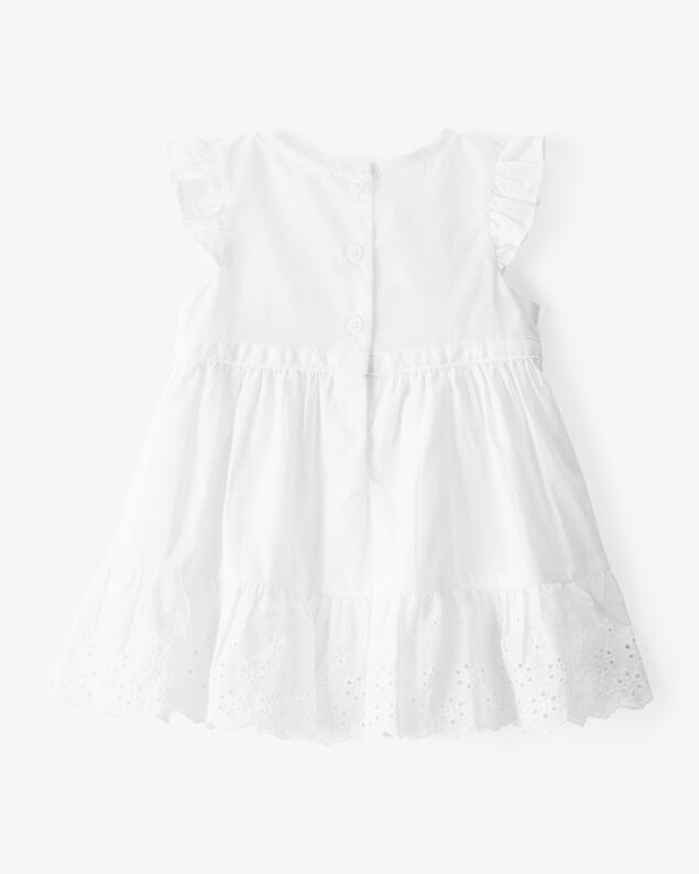 Product image 2 of Baby Textured Eyelet Dress- White