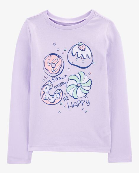  Product image 1 of Kid Donut Worry Long-Sleeve Graphic Tee