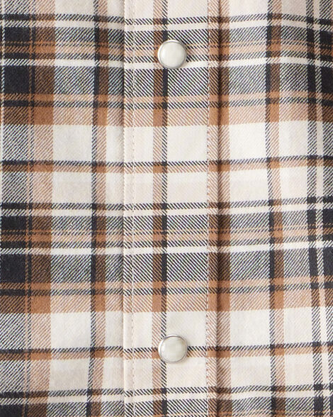 Product image 2 of Boys Western Plaid Cotton Long-Sleeve Button-Down Shirt - Plaid