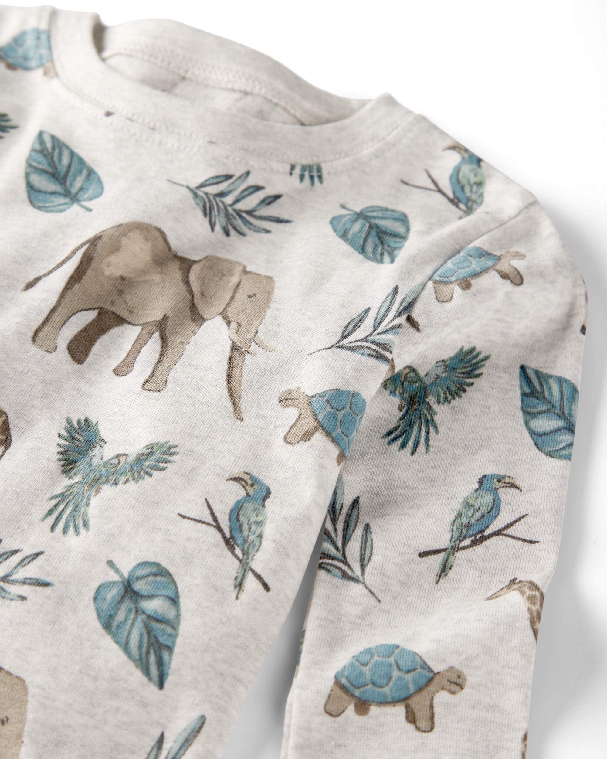 Toddler Safari Print Organic Cotton 2-Piece Pajamas