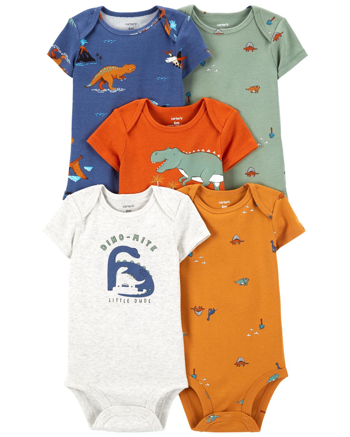 Baby 5-Pack Short-Sleeve Bodysuits - Carter