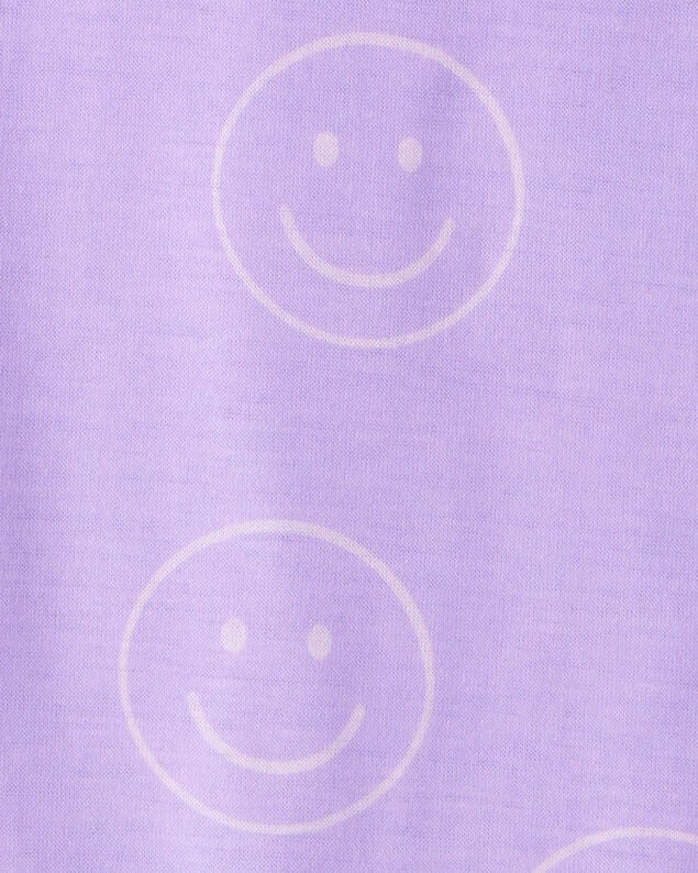 Product image 2 of Kid 2-Pack Smiley Face Nightgowns - Purple