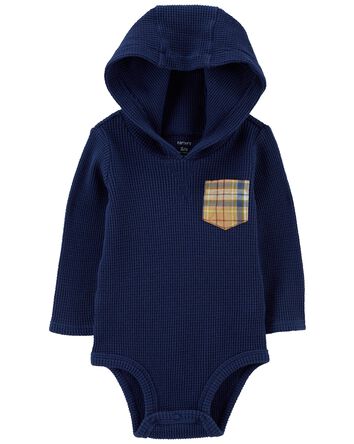 Baby Hooded Thermal Bodysuit