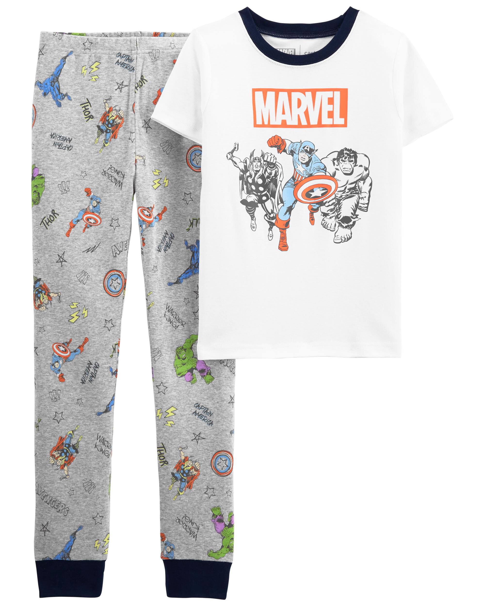 Kid 2 Piece MARVEL 100 Snug Fit Cotton Pajamas