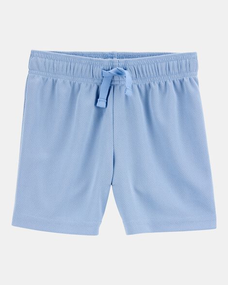 toddler boy active mesh shorts - blue