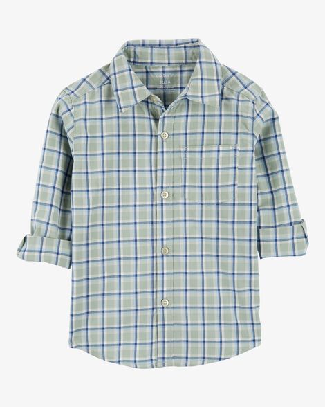 Product image 1 of Toddler Plaid Button-Front Shirt