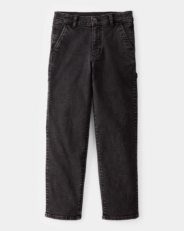 Product image 1 of Boys Baggy Iconic Denim Carpenter Pants - Black Wash