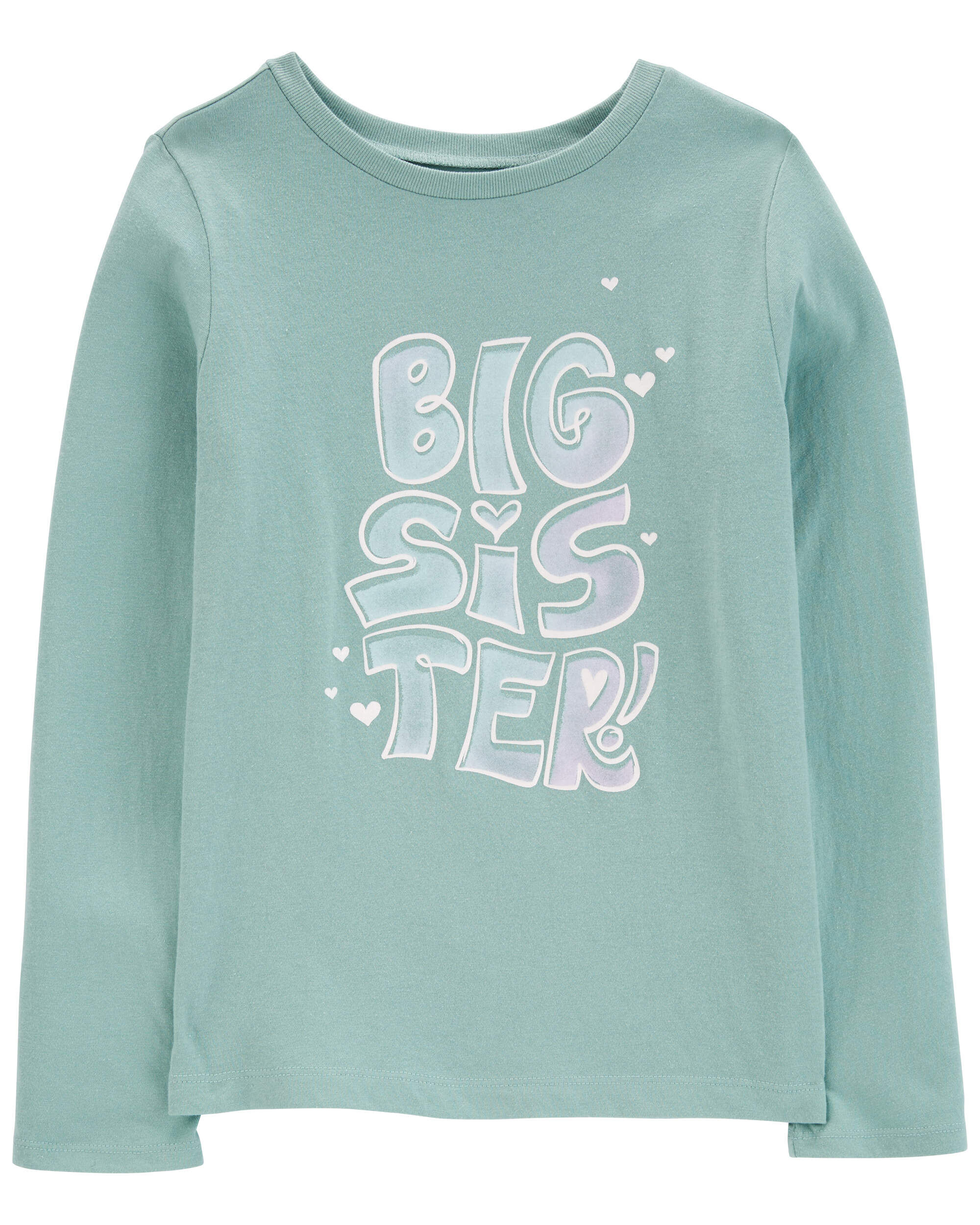 Kid The Future Begins Today Long-Sleeve Graphic Tee - Green