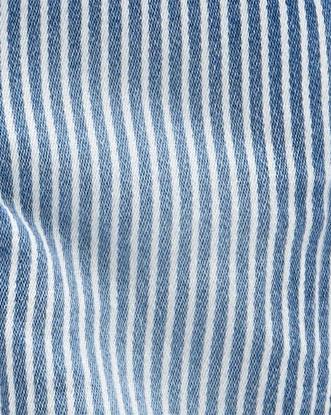  Product image 4 of Baby Knit-Like Denim Hickory Stripe Overalls