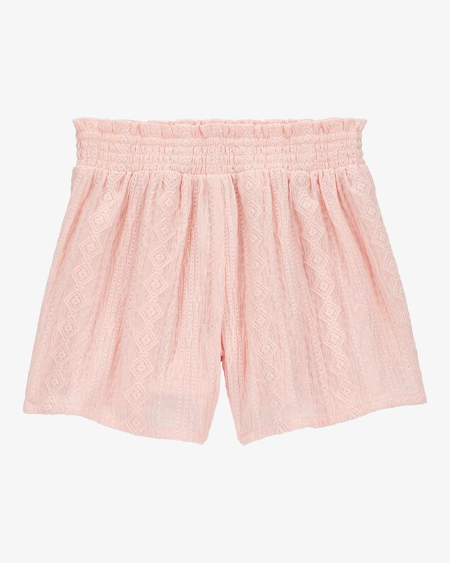 Product image 2 of Kid Pull-On Smocked Shorts - Pink