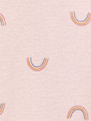 Pink - Baby Preemie Rainbow Cotton Sleeper Gown, Selected