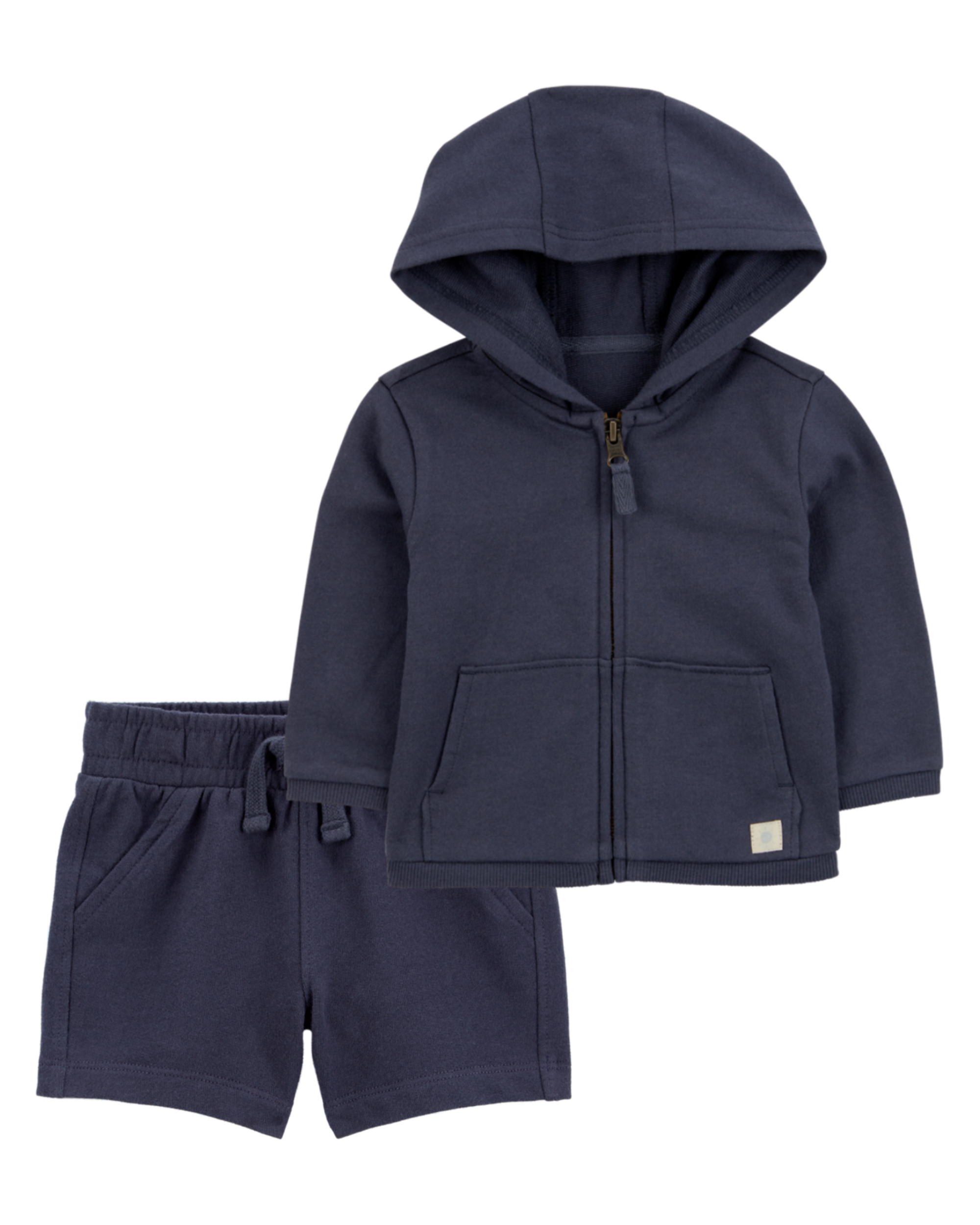 Baby 2-Piece French Terry Hoodie & Short Set