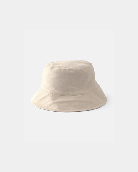 Baby Boy Reversible Hat - Khaki/Blue