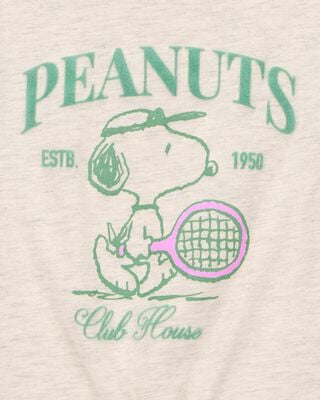 Product image 2 of Kid Peanuts Tie Front Graphic Tee - Grey
