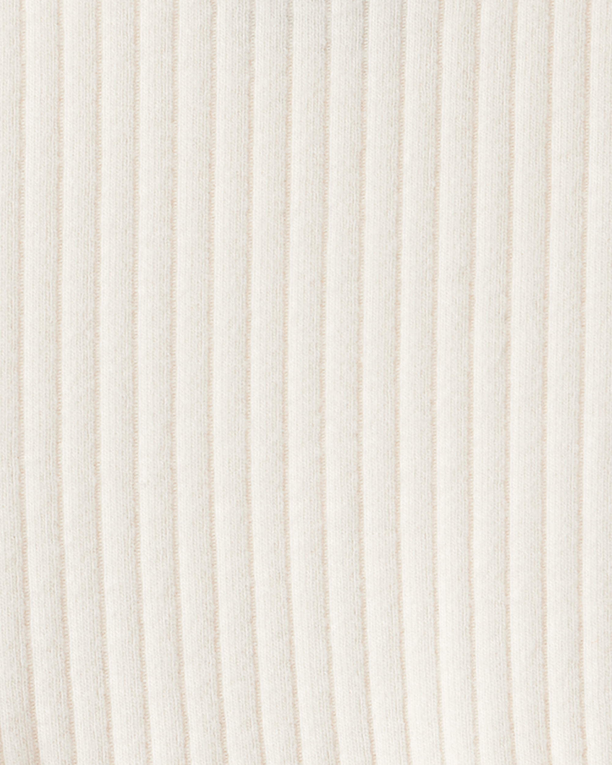 Baby Girl Long-Sleeve Peplum Top - White