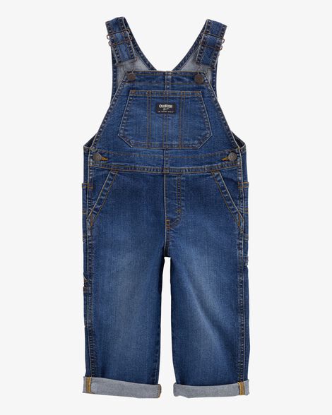  Product image 1 of Toddler Stretch Denim Overalls - Dark Wash
