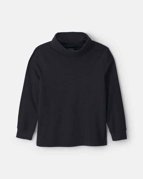 boys long-sleeve turtleneck - black