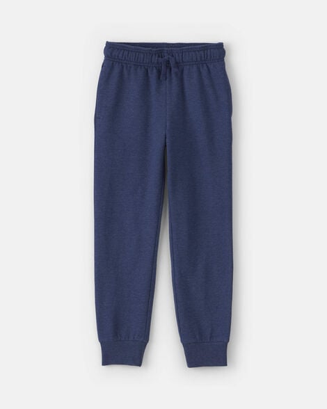 boys french terry joggers - navy blue