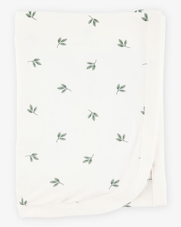 Product image 1 of Baby Leaf Print PurelySoft Blanket - Ivory