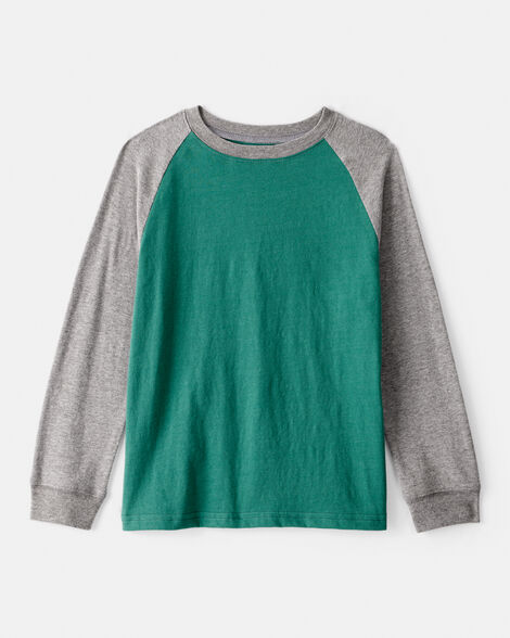  Product image 1 of Boys Long-Sleeve Raglan Tee - Green
