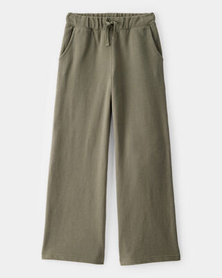 Product image 1 of Kid French Terry Drawstring Pants - Olive