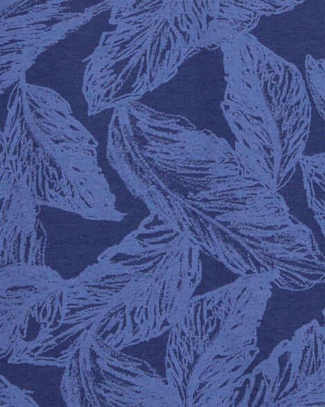  Product image 2 of Kid Leaf Print Short-Sleeve Polo - Navy
