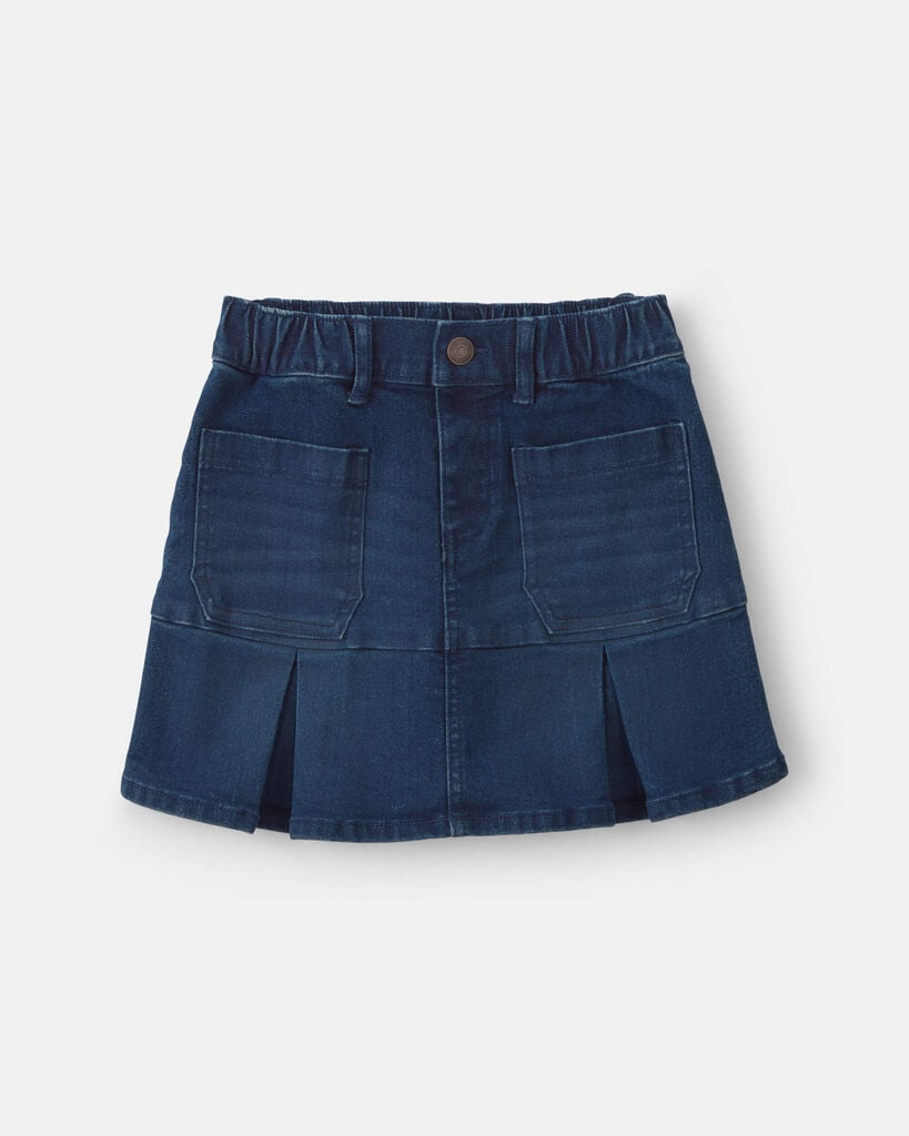 OshKosh B'gosh Girls Chambray Denim Skirt - Dark Wash 10 Dark Wash