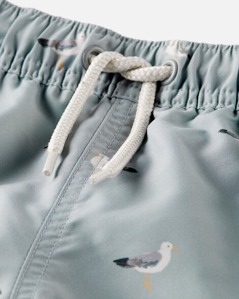 Product image 3 of Toddler Boy Recycled Seagull-Print Swim Trunks