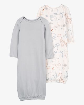 Product image 1 of Baby 2-Pack PurelySoft Gown Set